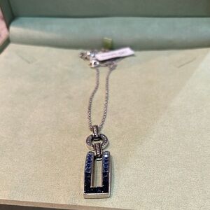 Brighton Silver and Blue Necklace